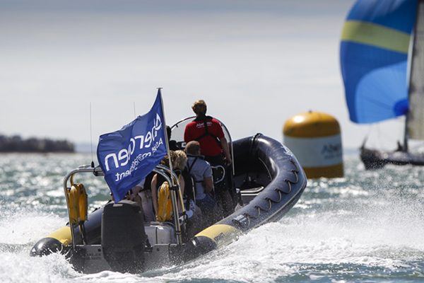 Rib at Cowes Week race