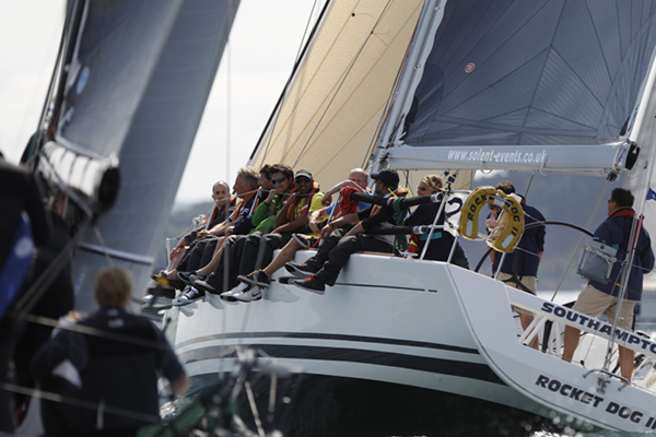 Sailing racing on the Solent