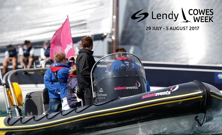 Cowes Week spectator boats