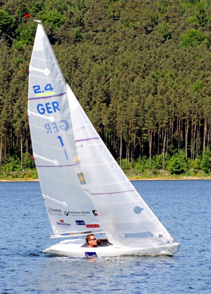 Helena Lucas MBE sailing