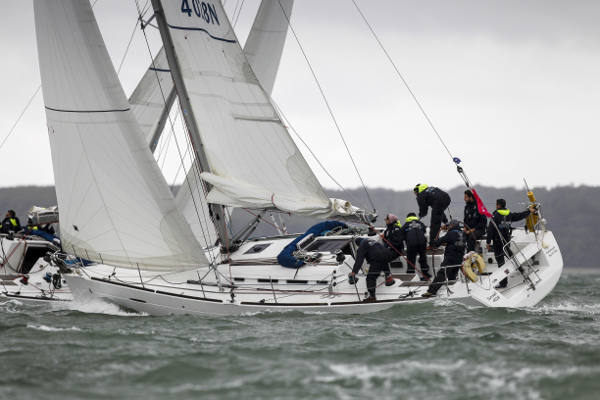 Team sailing day