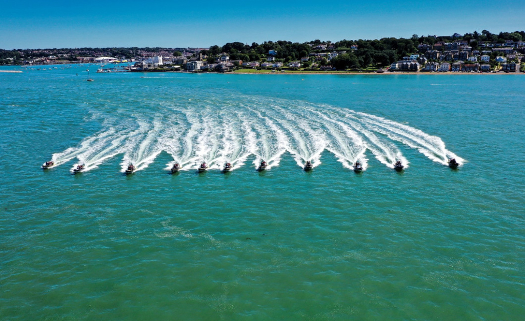 Solent Event Ribs in formation