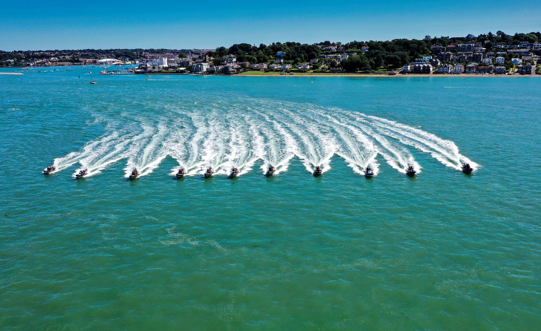Solent Event Ribs in formation